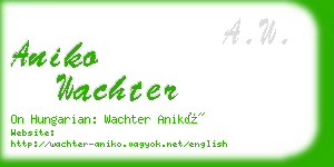 aniko wachter business card